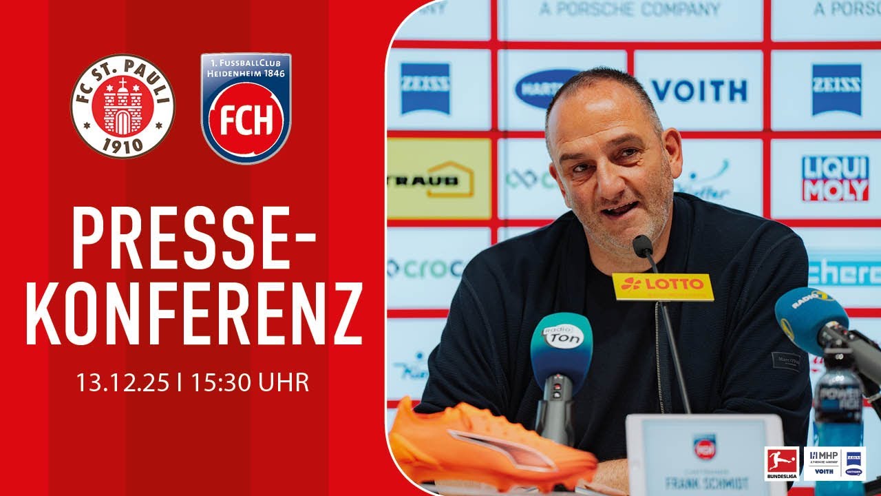Die Pressekonferenz vor dem Spiel gegen St. Pauli