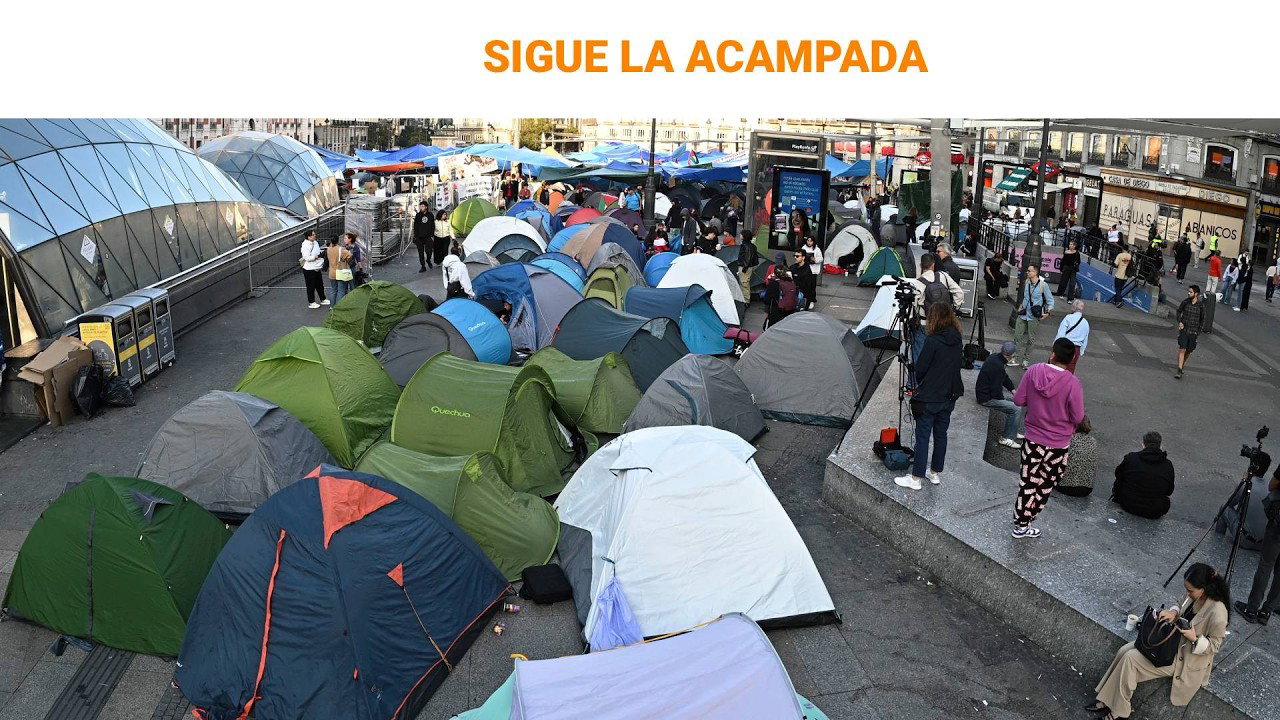 🔴DIRECTO | Acampada en la Puerta del Sol de Madrid | RTVE Noticias