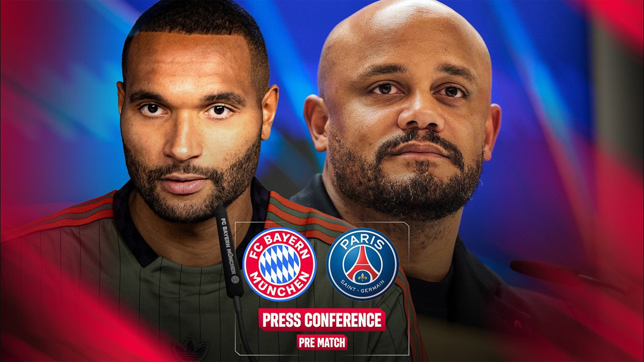 Pressetalk vor FC Bayern – Paris St. Germain mit Kompany & Tah | UCL-Halbfinale