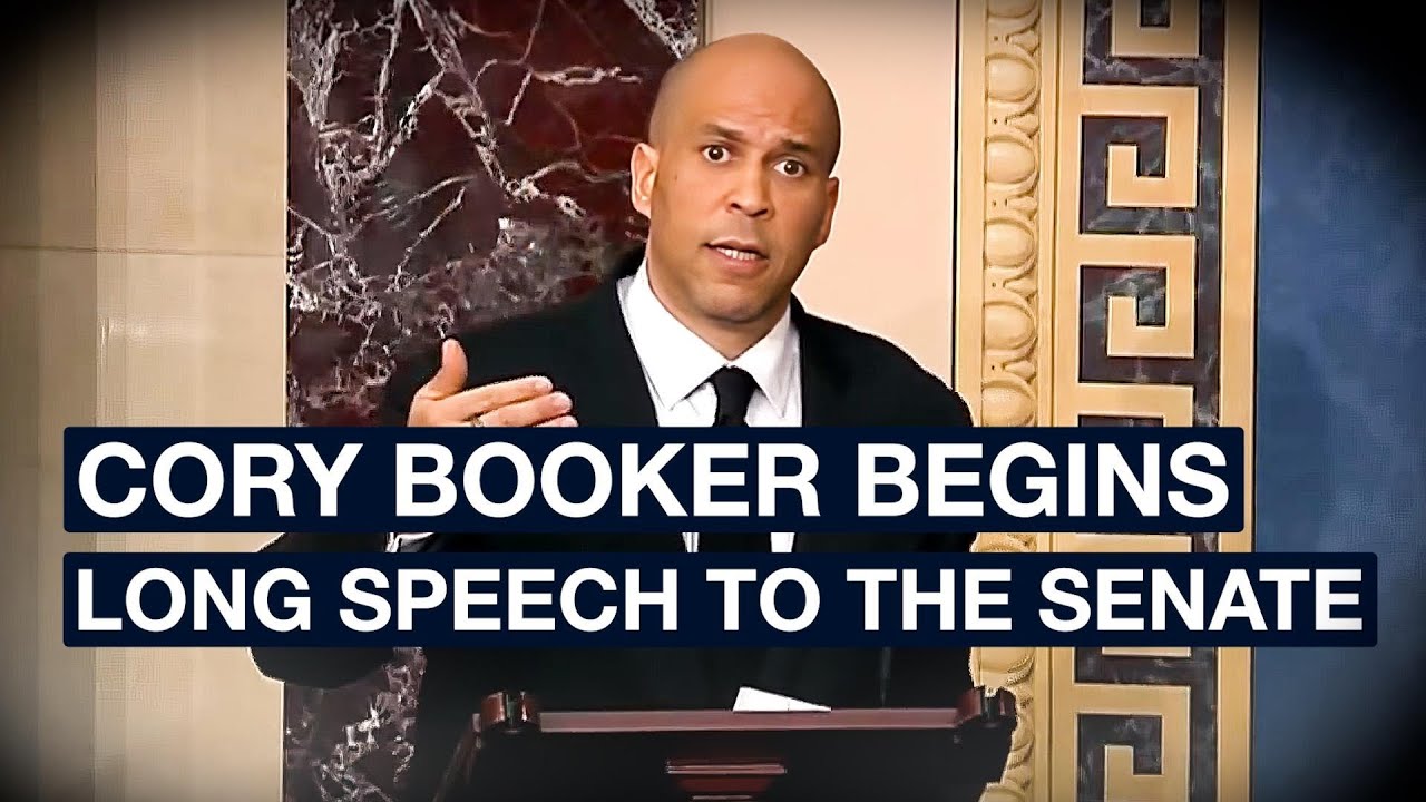 Cory Booker's Begins Long Speech to the Senate