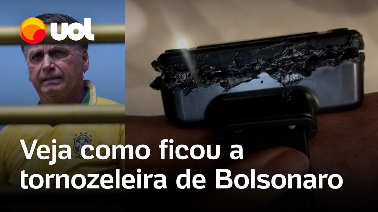 Bolsonaro preso: veja como ficou a tornozeleira eletrônica após o ex-presidente tentar rompê-la
