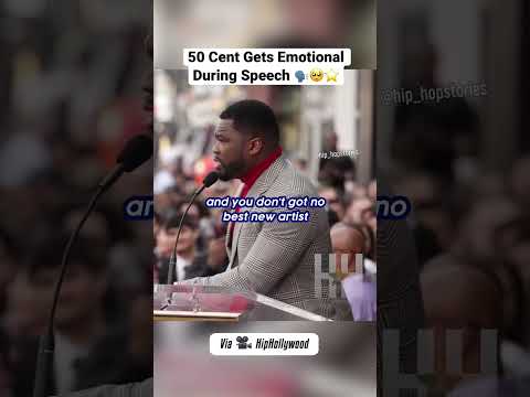 #50Cent Gets Emotional During Speech 🗣🥺⭐️ #foryou #rap #eminem #drdre #rapmusic #oldschoolhiphop