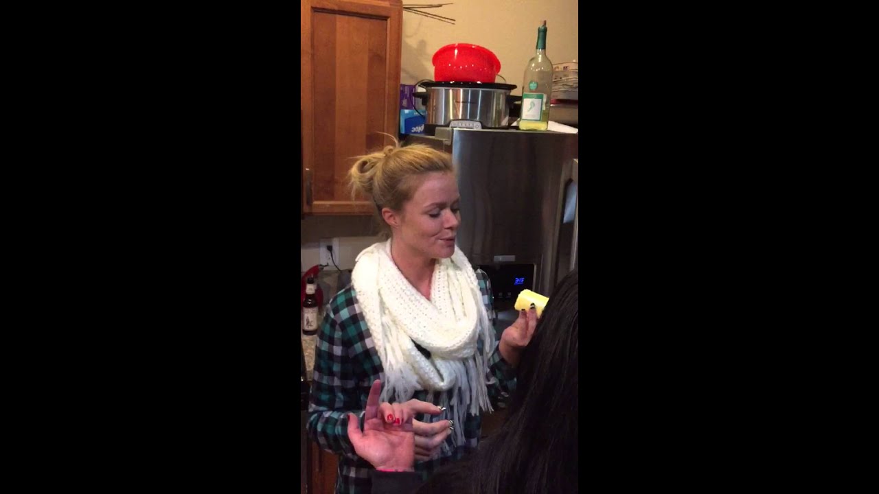 Hot blonde swallows a stick of butter SHE SWALLOWED!