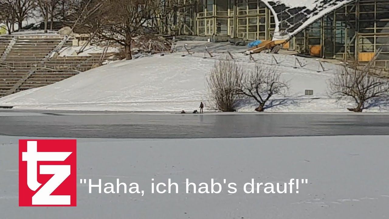 Unfassbar! Hier lachen Gaffer über Eis-Unfall am Münchner Olympiasee