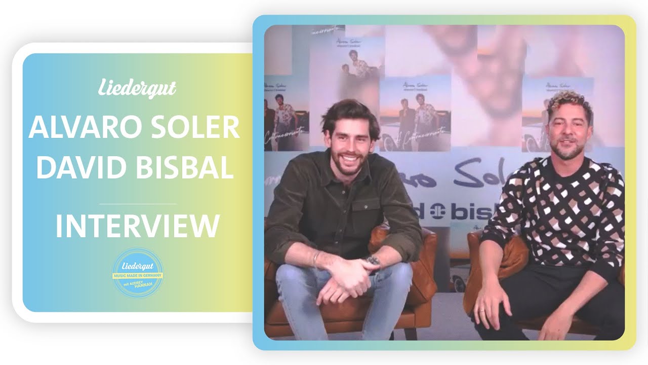 Alvaro Solér & David Bisbal tanzen vor Freude - Englisch, Spanisch und Deutsch in einem Interview
