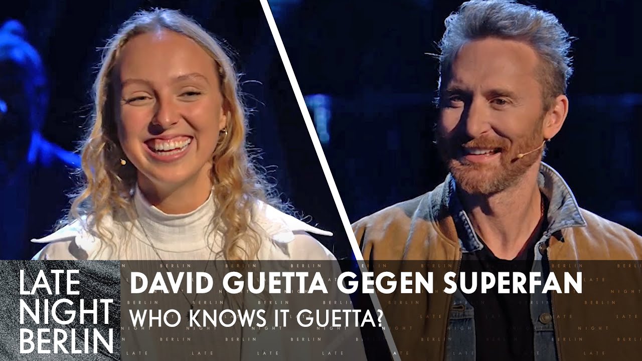 Wer weiß mehr über David Guetta? Superfan gegen Super-DJ | Late Night Berlin | ProSieben