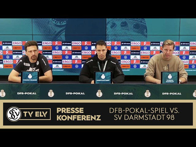 TVELV | Pressekonferenz - DFB-Pokal SV Elversberg vs. SV Darmstadt 98 | 0:2