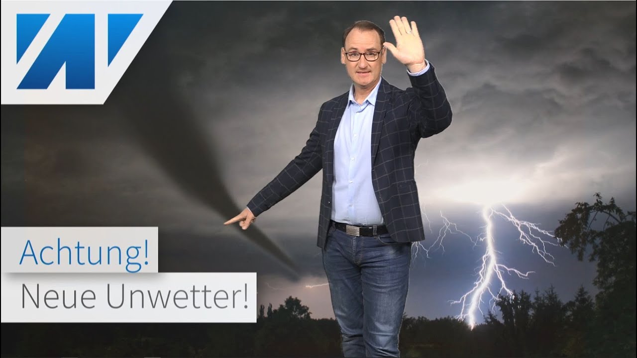 Unwetterwarnung: Schwergewitterlage dauert an! Ab dem Nachmittag neue heftige Gewitter mit Hagel!