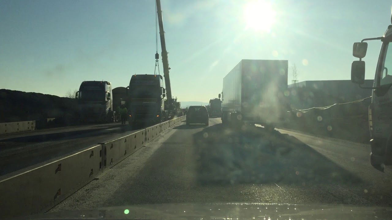 Vollsperrung auf der A6 wegen Schwerlasttransport