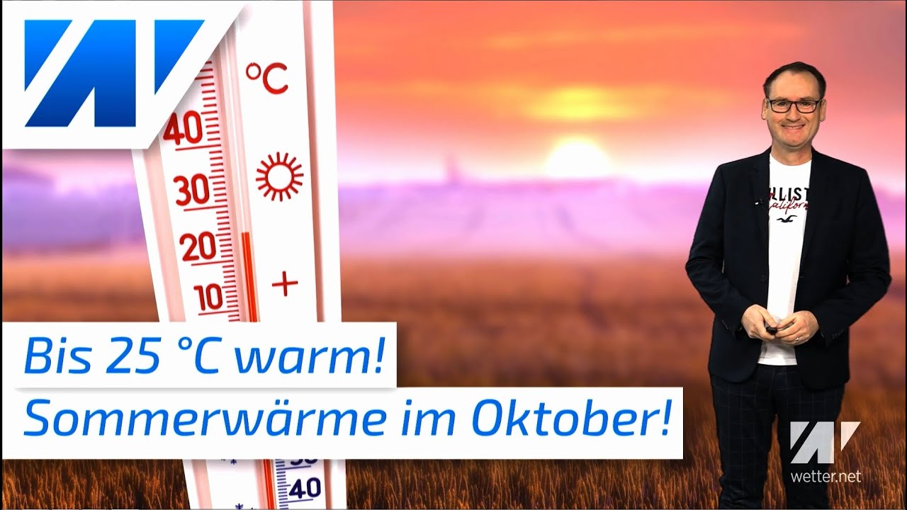 Bis 25°C warm! Saharaluft bringt uns regional den Sommer zurück! Wärme bleibt länger! Saharastaub!