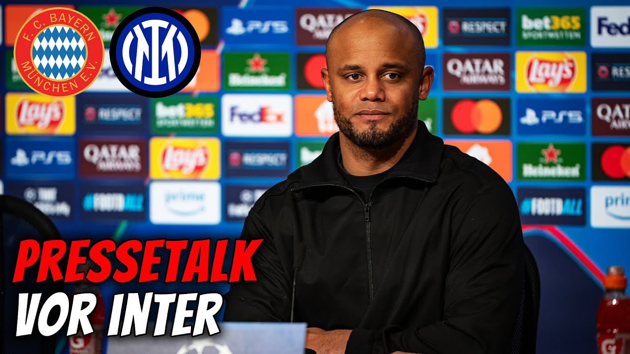 LIVE 🔴 Laimer & Kompany im Pressetalk vor FC Bayern - Inter Mailand | Champions League