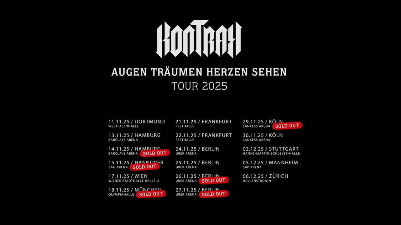 Kontra K - Augen träumen, Herzen sehen Tour Trailer 2025