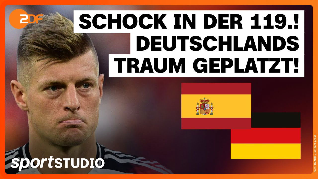 Spanien – Deutschland Highlights | Viertelfinale, UEFA EURO 2024 | sportstudio