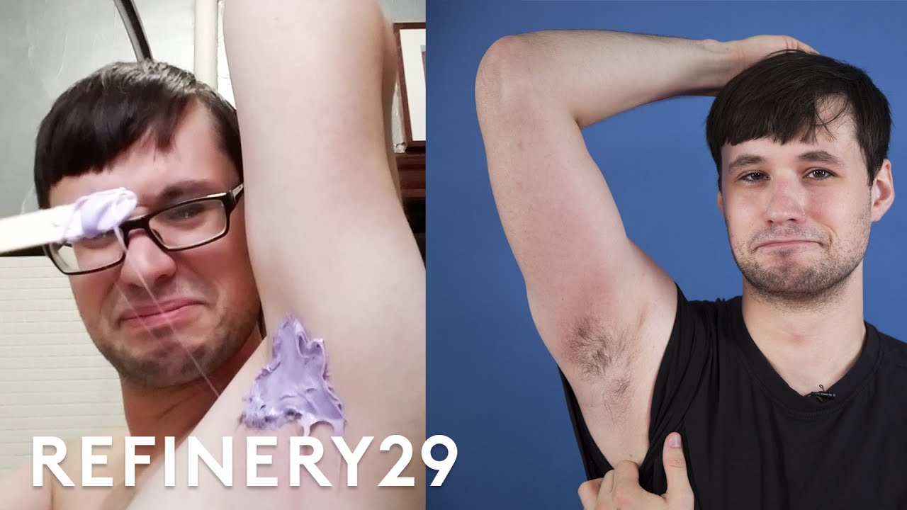 Men Try Waxing The First Time Challenge | Try This Challenge | Refinery29