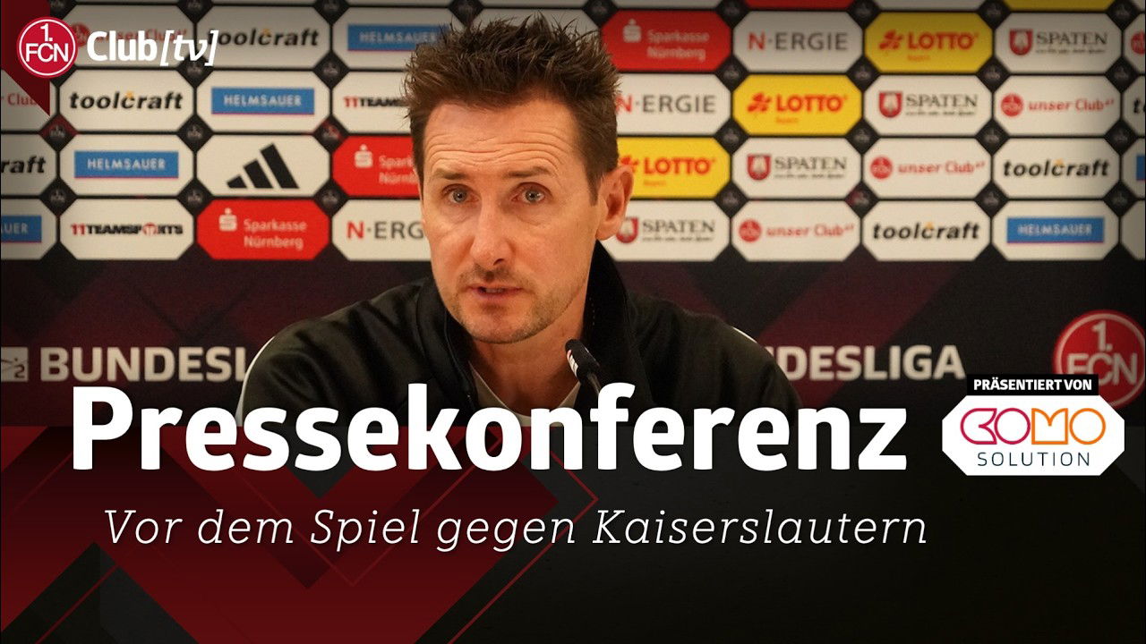 RE-LIVE: Die PK mit Miro Klose vor dem Spiel gegen Kaiserslautern