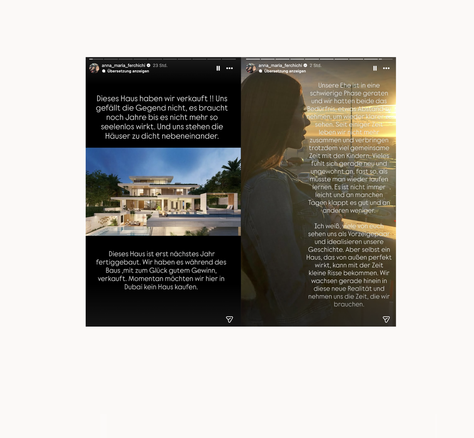 Bushido und Anna-Maria leben getrennt - Instagram Story